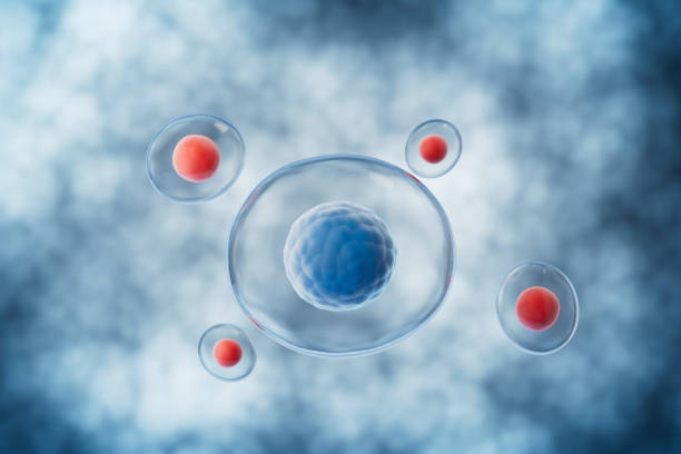 istock Medical cells with dark background,3d rendering 2183020792
