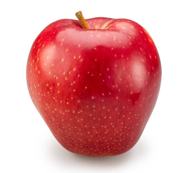 istock Ripe perfect red apple on white background. File contains clipping path. 2183023514