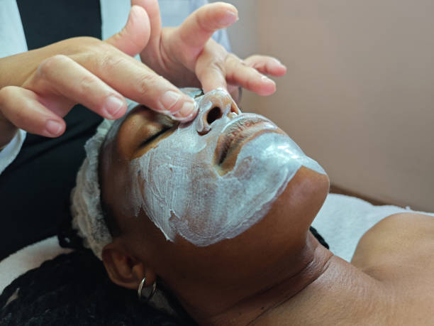 istock Professional Facial Mask Application in Spa. 2183023548