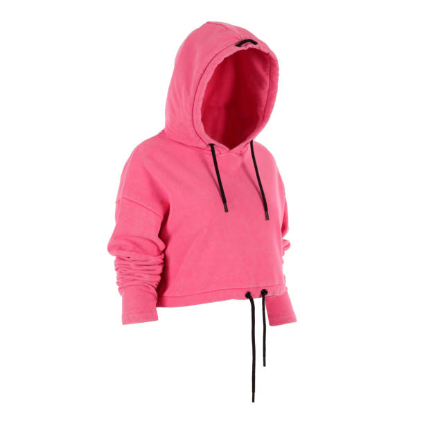 istock Pink cotton sweatshirt with hood 2183024872