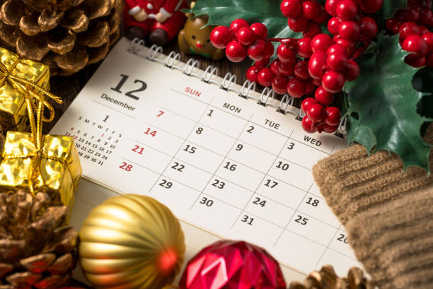 istock December calendar. Christmas image. Christmas decoration. 2183027773