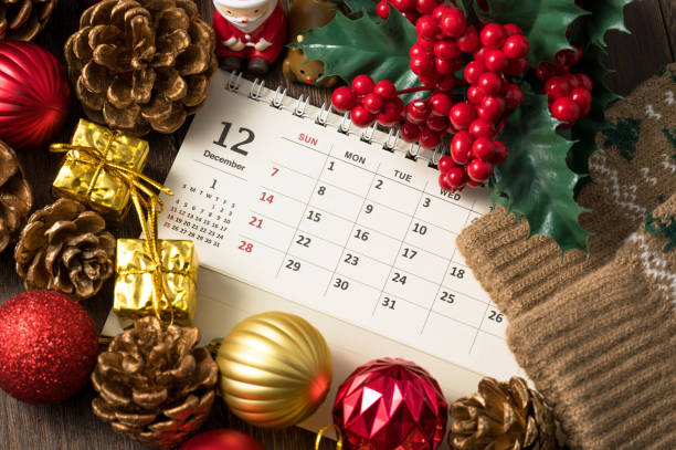 istock December calendar. Christmas image. Christmas decoration. 2183027780