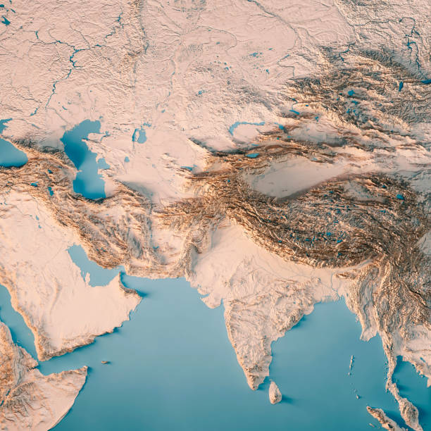 istock Central And South Asia Topographic Map 3D Render Neutral 2183029958