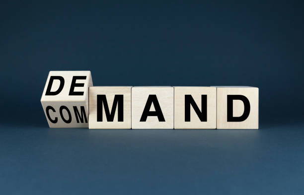 istock Wooden blocks with the words DEMAND and COMMAND 2183031085