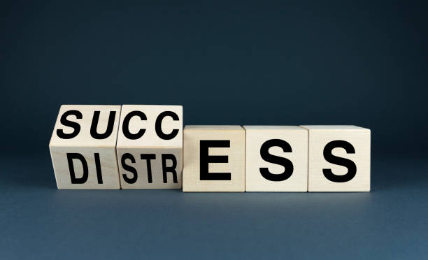 istock Wooden blocks spelling out Success and Distress 2183031141