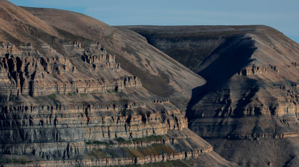 istock Breathtaking Svalbard landscape showcasing rugged mountains under clear blue skies 2183033505