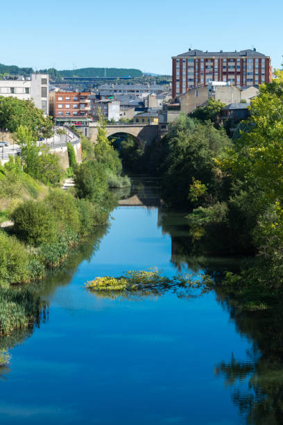 istock Scenic view of the Sil River flowing through Ponferrada, Spain, surrounded by lush greenery. Castilla y Leon - Spain 2183035373