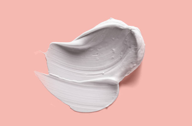 istock Cosmetic white cream balm mask texture smudge 2183047362
