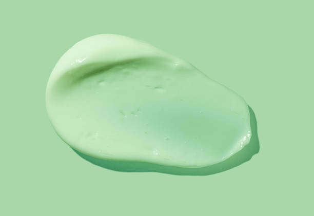 istock Cosmetic green cream balm mask texture smudge 2183047551