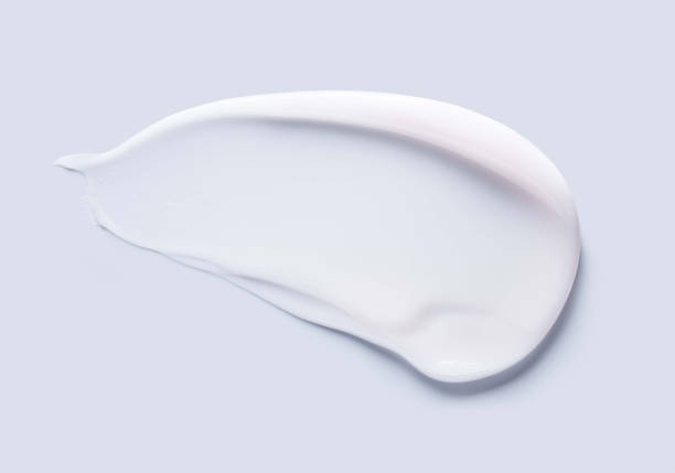 istock Cosmetic white cream balm mask texture smudge 2183047606