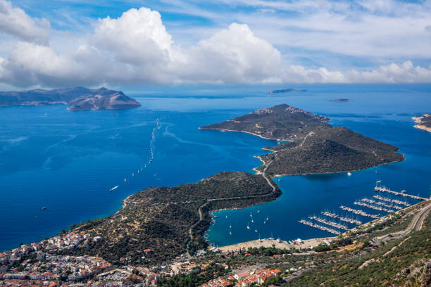 istock Yachts Passing During the Republic Day Parade in Antalya's Kas District, Turkey 2183047737
