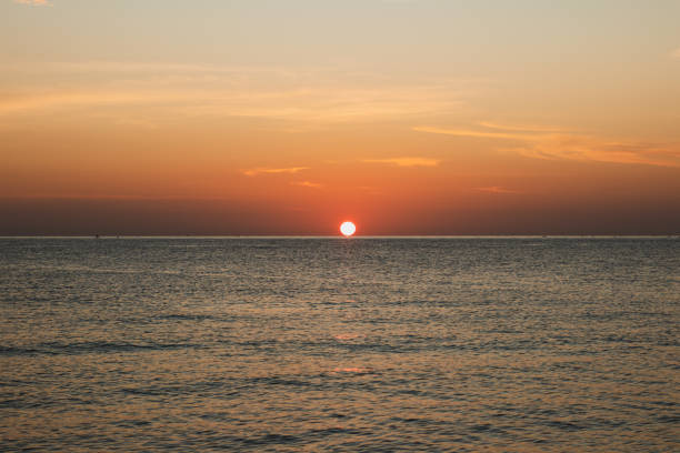 Sunset Over the Ocean with Beautiful View