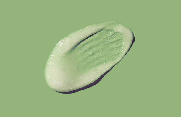 istock Cosmetic white cream balm mask texture peeling fruit acids smudge 2183051462