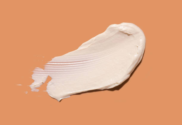 istock Cosmetic white cream balm mask texture smudge 2183051496