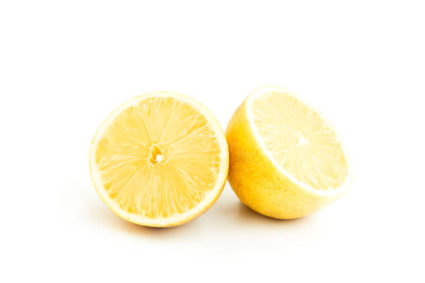 Wet Lemon in abstract lighting.