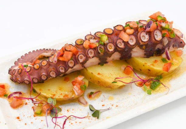 istock Octopus tentacle gourmet serving in a fancy restaurant 2183075803