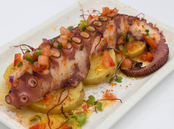 istock Octopus tentacle gourmet serving in a fancy restaurant 2183075807
