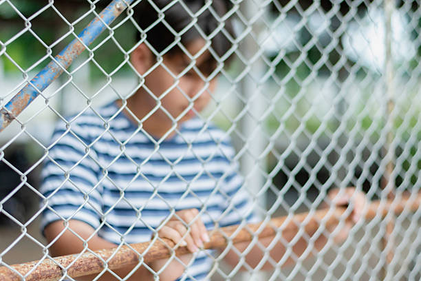 istock Asian boy in school detention center. 2183082782