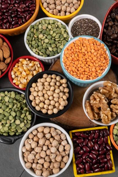 istock several pots with raw grains for preparing healthy food 2183084055