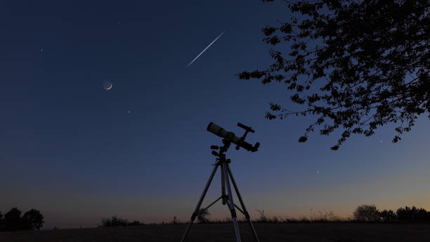 istock Astronomical telescope for observing stars, planets, Moon and other celestial objects. 2183084440