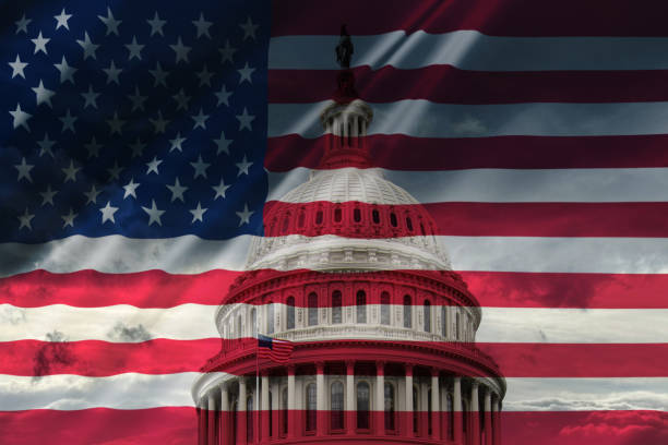 istock U.S. Elections - Abstract Background - White House - American National Flag 2183087122