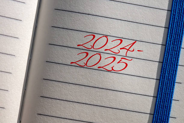 istock New educational academic year 2024-2025 written on a notepad page 2183090555