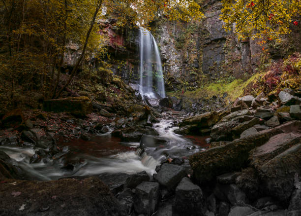 istock Melincourt waterfall in Autumn 2183091406