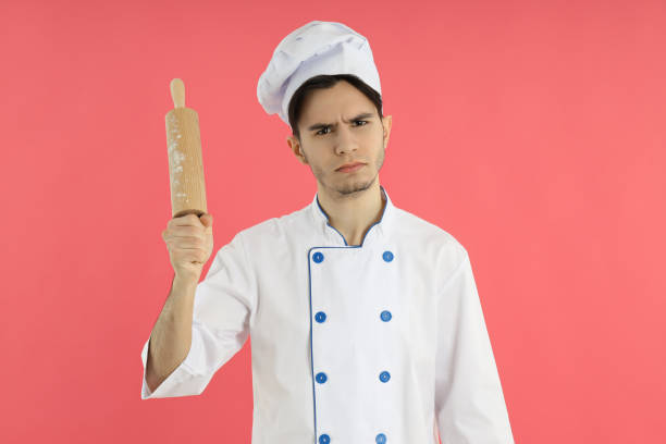 istock Concept of profession, young attractive male chef 2183099237