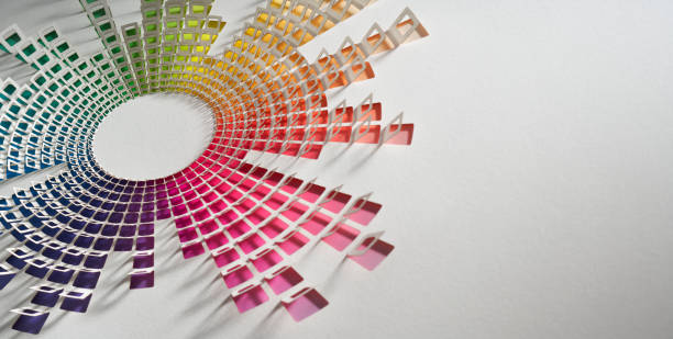 istock Colorful Paper Cutout Artwork Resembling a Digital Audio Spectrum with Gradient Circular Pattern and Shadows 2183110581