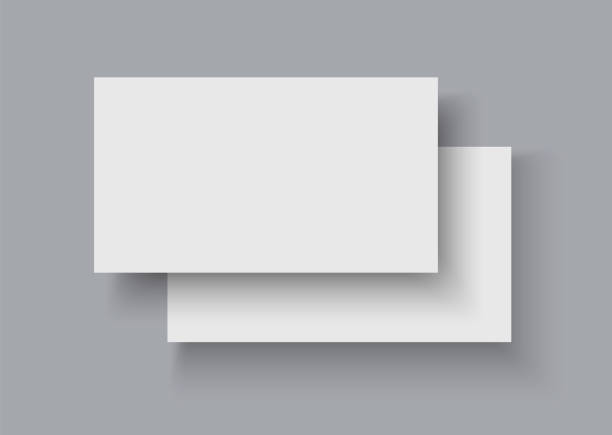 istock Business card mockup for your design template. Blank empty credit card mockup. 2183112319