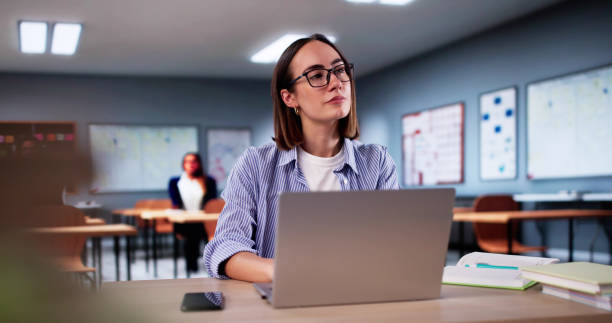 istock Lost Student in Classroom. Thinking Woman 2183118628