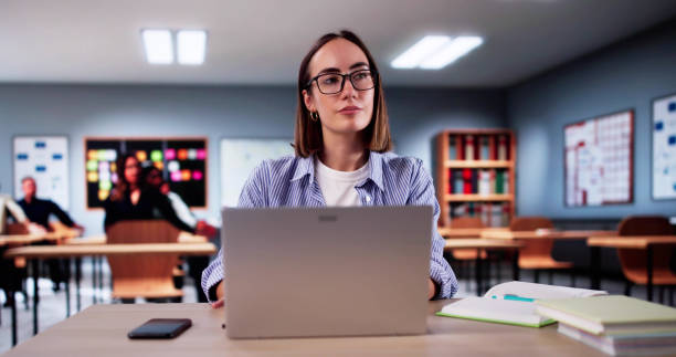 istock Lost Student in Classroom. Thinking Woman 2183118630