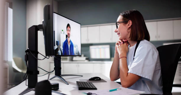 istock Patient Online Video Conference With Doctor 2183119812