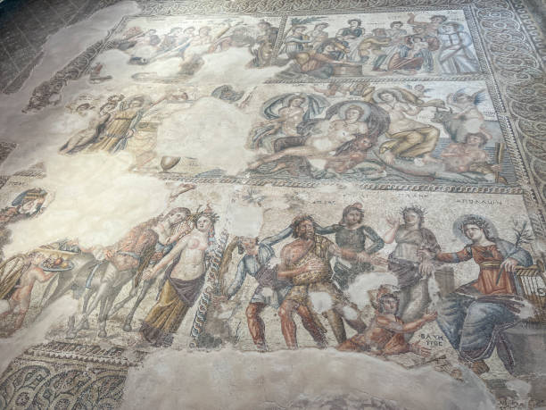 istock Nea Paphos Archaeological Park - an archaeological complex encompassing the ruins of an ancient Greek and Roman city located near the port of the modern city of Paphos in Cyprus 2183127592