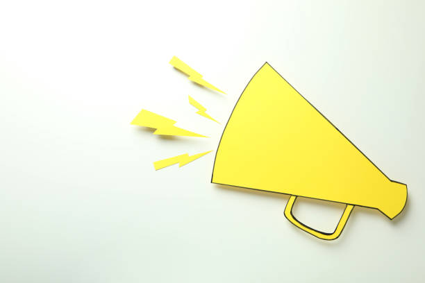 istock Important announcement concept with megaphone, space for text 2183127845