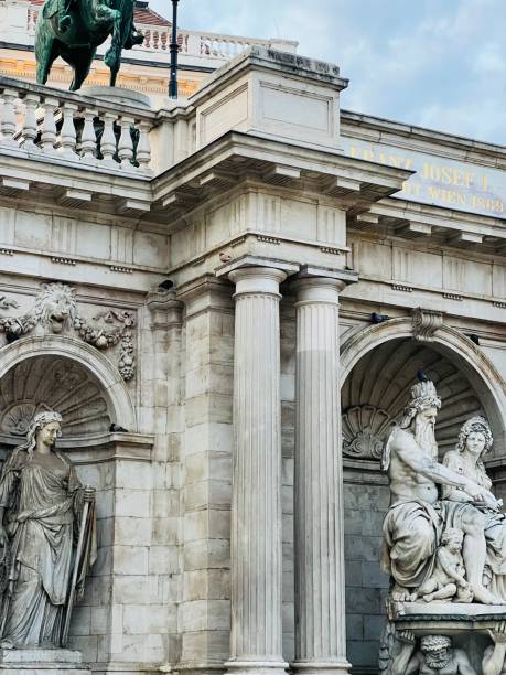 istock Historic European architecture with classical statues and columns in Vienna, Austria 2183134763