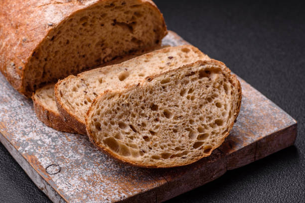 istock Brown bread with seeds and grains for sandwiches 2183135221