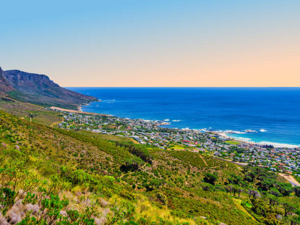 istock Cape Town panorama: Clifton and Camps Bay from Table Mountain, Atlantic Ocean backdrop, South Africa 2183141593