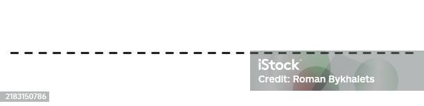 Dashed Line Horizontal Dashed Line Dash Stripe Graphic Vector Stock ...