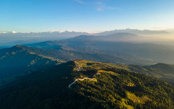 istock aerial view of greenery mountain range 2183168227