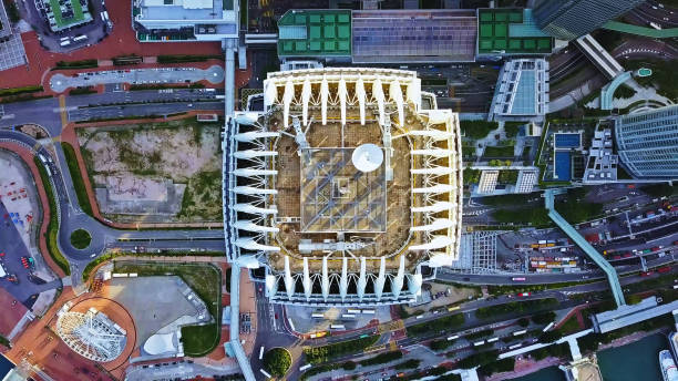 Aerial photography Of Central,Hong Kong,China,Asia.