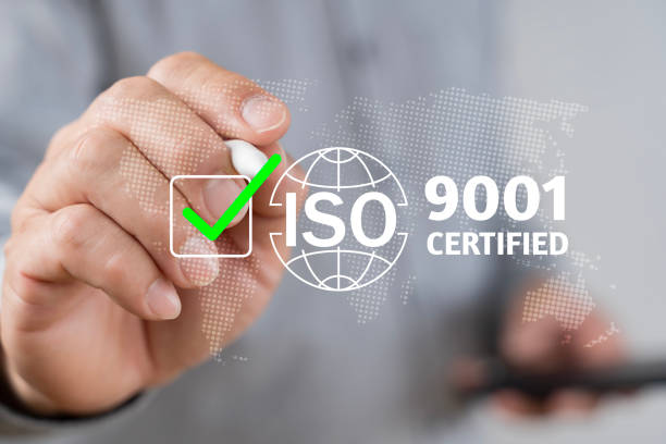 istock ISO 9001 Standard certification standardisation quality control concept, businessman choose 2183181916