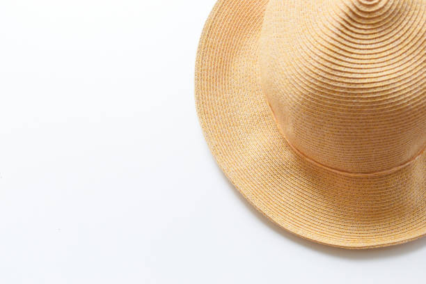 istock brown hat isolated on white background, vintage cloth style 2183191822
