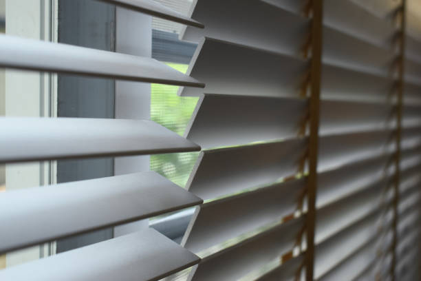 istock white window blinds in home, object for decorate interior of house 2183193049