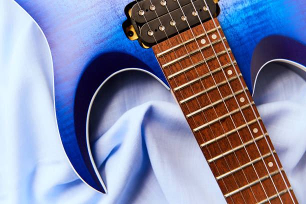 istock Fretboard of modern electric guitar. Close up. 2183206968
