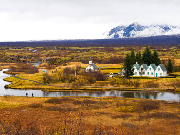Thingvellir national park in southwestern Iceland.