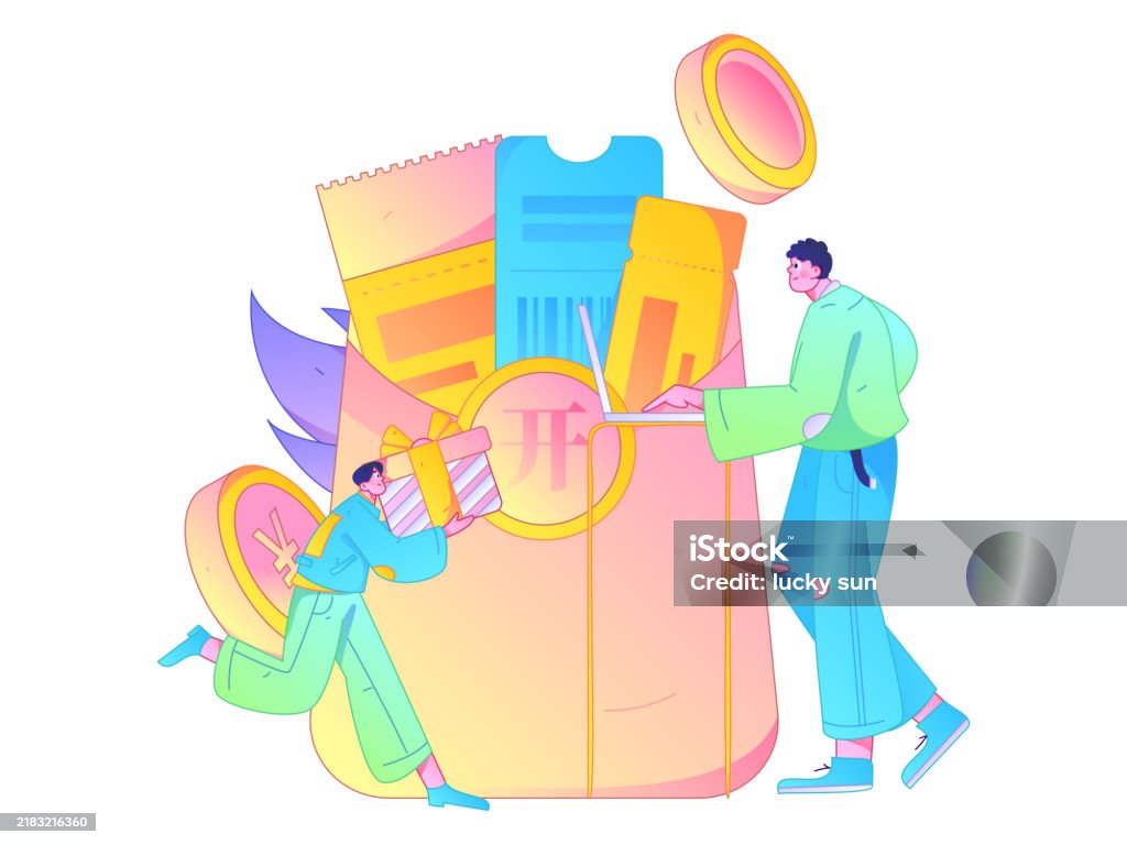 New Customers Vector Use Red Envelopes To Attract New Customers And Promote Activity Flat ...