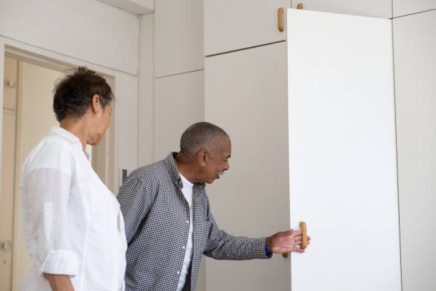 istock Couple look through a small apartment to buy 2183231990