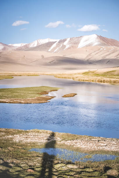 istock High mountain landscape panorama, a river in the mountains flows in a mountain valley among green meadows against the backdrop of mountains, landscape in the Pamir Mountains for background 2183234122