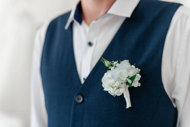 istock groom boutonniere on vest 2183234570